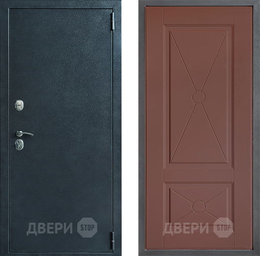 Входная металлическая Дверь Дверной континент ДК-70 Дизайн ФЛ-617 Ясень шоколадный в Звенигород