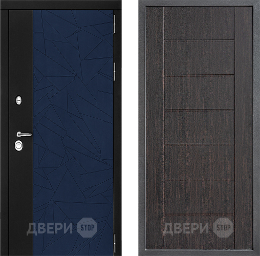 Входная металлическая Дверь Дверной континент ДК-9 ФЛ-Лайн Венге в Звенигород