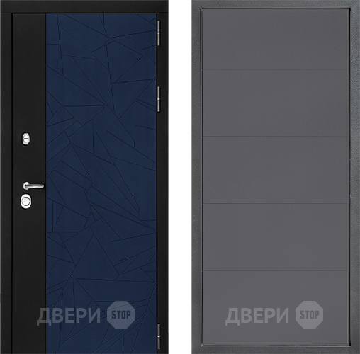Входная металлическая Дверь Дверной континент ДК-9 ФЛ-649 Графит софт в Звенигород