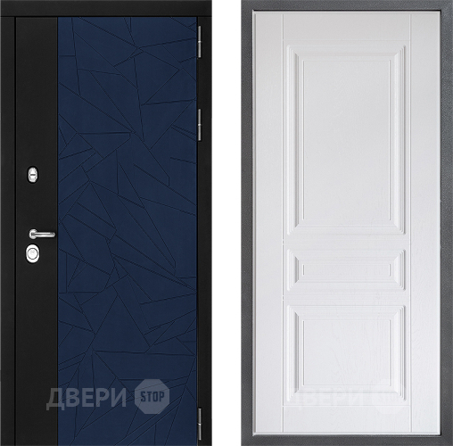 Входная металлическая Дверь Дверной континент ДК-9 ФЛ-243 Альберо Браш серебро в Звенигород