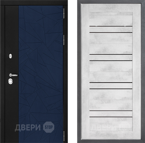 Входная металлическая Дверь Дверной континент ДК-9 ФЛ-49 Бетон снежный в Звенигород