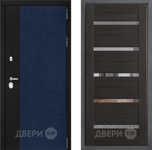 Входная металлическая Дверь Дверной континент ДК-9 ФЛ-47 Венге в Звенигород