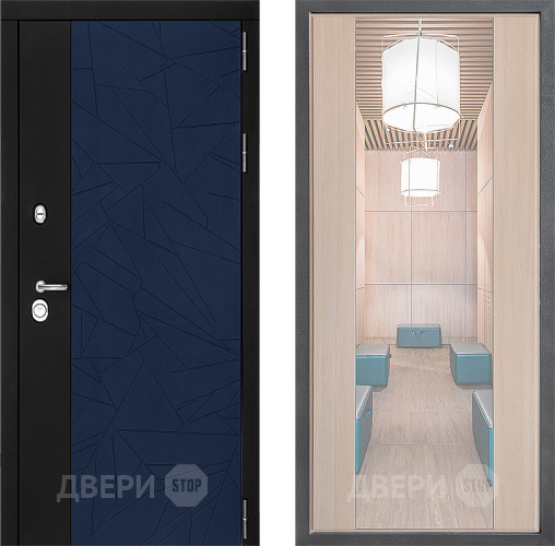 Дверь Дверной континент ДК-9 ФЛЗ-1 Зеркало Капучино в Звенигород