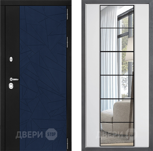 Дверь Дверной континент ДК-9 ФЛЗ-2 Зеркало Белый софт в Звенигород