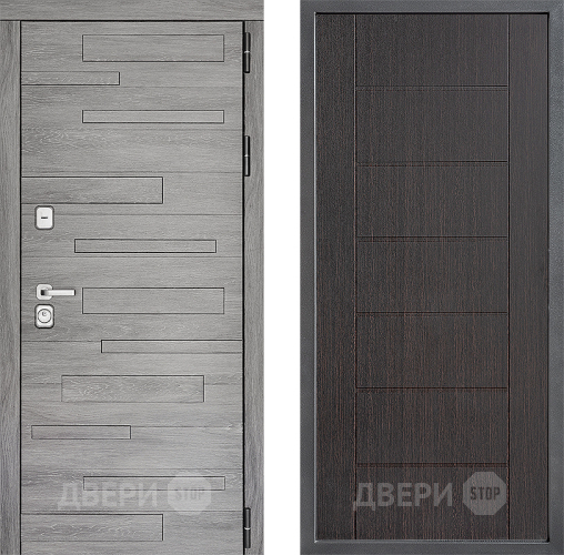 Входная металлическая Дверь Дверной континент ДК-10 ФЛ-Лайн Венге в Звенигород