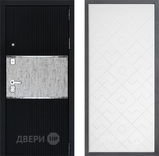 Входная металлическая Дверь Дверной континент ДК-13 ФЛ-Тиффани Белый софт в Звенигород