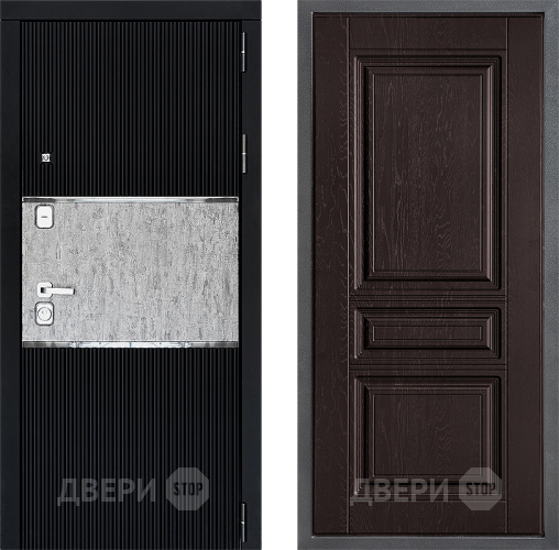 Входная металлическая Дверь Дверной континент ДК-13 ФЛ-243 Дуб шоколадный в Звенигород