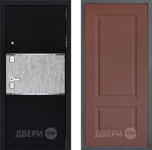 Входная металлическая Дверь Дверной континент ДК-13 ФЛ-617 Ясень шоколадный в Звенигород