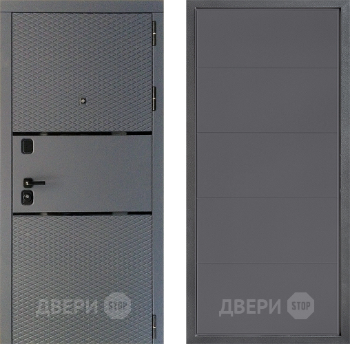 Дверь Дверной континент Диамант Дизайн ФЛ-649 Графит софт в Звенигород
