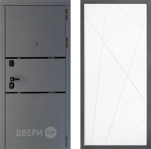 Входная металлическая Дверь Дверной континент Диамант Дизайн ФЛ-655 Белый софт в Звенигород