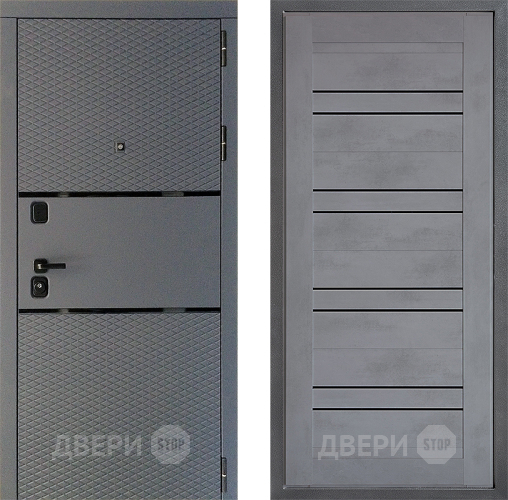 Дверь Дверной континент Диамант Дизайн ФЛ-49 Бетон серый в Звенигород