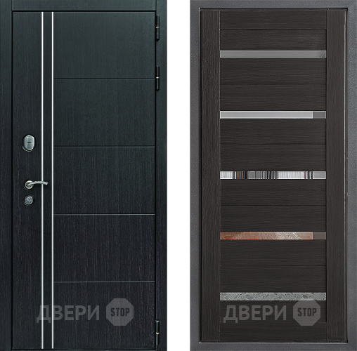 Входная металлическая Дверь Дверной континент Теплолюкс Дизайн ФЛ-47 Венге в Звенигород