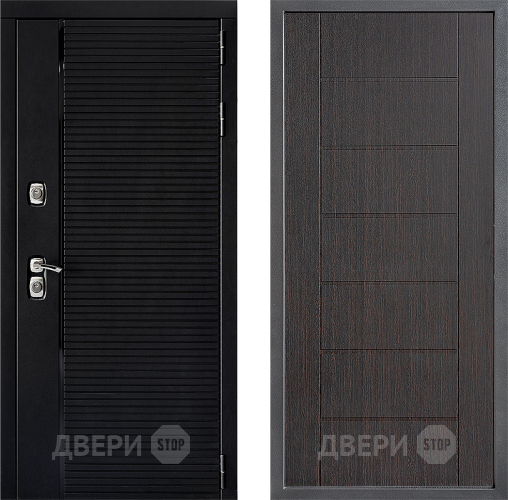 Входная металлическая Дверь Дверной континент ДК-1 ФЛ-Лайн Венге в Звенигород