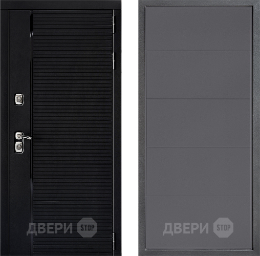 Входная металлическая Дверь Дверной континент ДК-1 ФЛ-649 Графит софт в Звенигород
