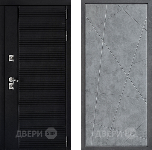 Дверь Дверной континент ДК-1 ФЛ-655 Бетон серый в Звенигород