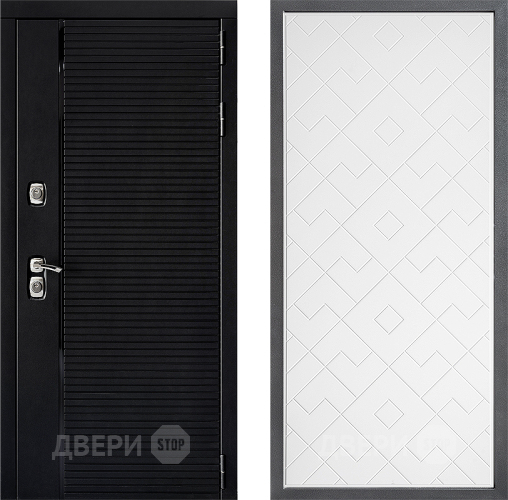 Входная металлическая Дверь Дверной континент ДК-1 ФЛ-Тиффани Белый софт в Звенигород