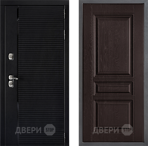 Входная металлическая Дверь Дверной континент ДК-1 ФЛ-243 Дуб шоколадный в Звенигород
