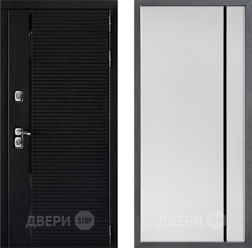 Дверь Дверной континент ДК-1 ФЛ-757 Черное Стекло Софт милк в Звенигород