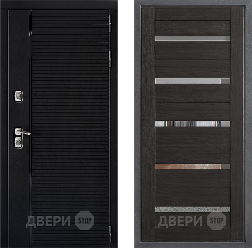 Входная металлическая Дверь Дверной континент ДК-1 ФЛ-47 Венге в Звенигород