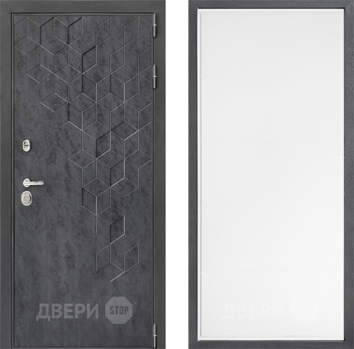 Входная металлическая Дверь Дверной континент ДК-3/713 ФЛ-649 Белый софт в Звенигород