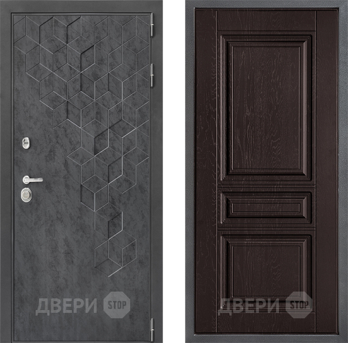 Входная металлическая Дверь Дверной континент ДК-3/713 ФЛ-243 Дуб шоколадный в Звенигород
