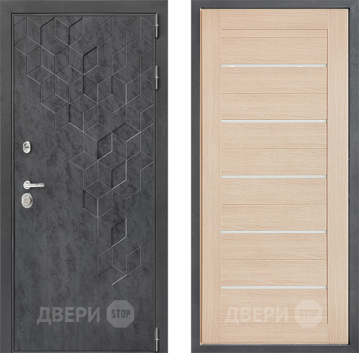 Входная металлическая Дверь Дверной континент ДК-3/713 ФЛ-46 Капучино в Звенигород