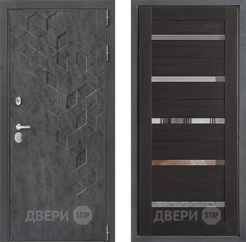 Входная металлическая Дверь Дверной континент ДК-3/713 ФЛ-47 Венге в Звенигород