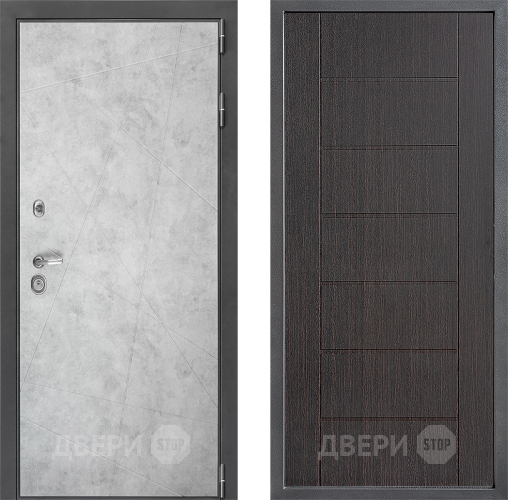 Входная металлическая Дверь Дверной континент ДК-3/743 ФЛ-Лайн Венге в Звенигород