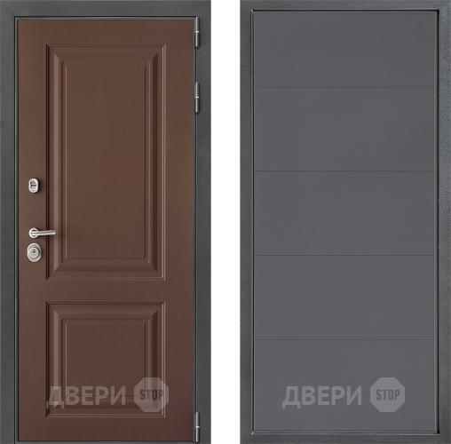 Входная металлическая Дверь Дверной континент ДК-3/729 ФЛ-649 Графит софт в Звенигород