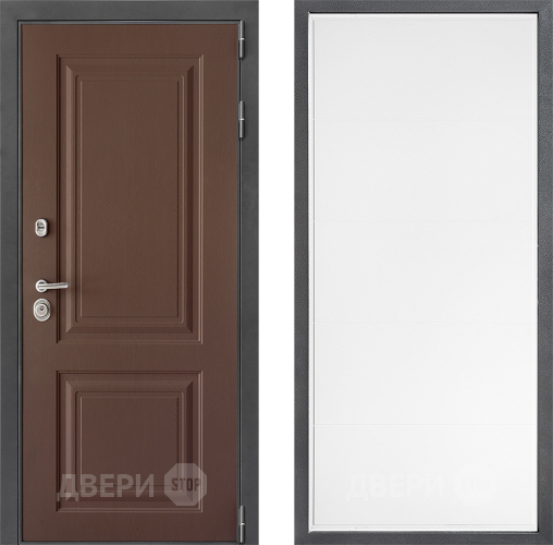 Входная металлическая Дверь Дверной континент ДК-3/729 ФЛ-649 Белый софт в Звенигород