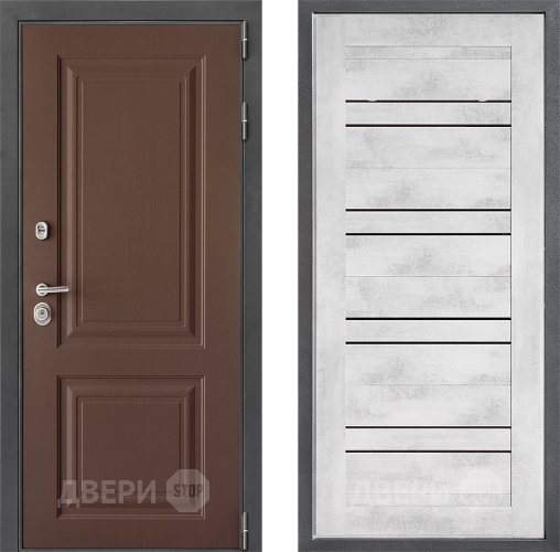 Входная металлическая Дверь Дверной континент ДК-3/729 ФЛ-49 Бетон снежный в Звенигород