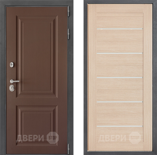 Входная металлическая Дверь Дверной континент ДК-3/729 ФЛ-46 Капучино в Звенигород