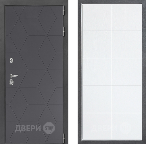 Входная металлическая Дверь Дверной континент ДК-3/744 ФЛ-Кватро Белое дерево в Звенигород