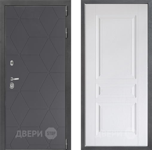 Дверь Дверной континент ДК-3/744 ФЛ-243 Альберо Браш серебро в Звенигород