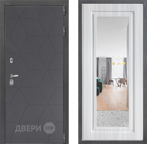Дверь Дверной континент ДК-3/744 ФЛЗ Зеркало Сандал белый в Звенигород
