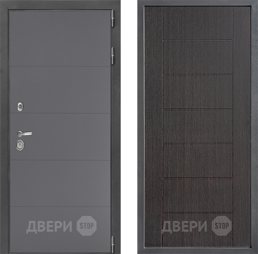 Входная металлическая Дверь Дверной континент ДК-3/649 ФЛ-Лайн Венге в Звенигород