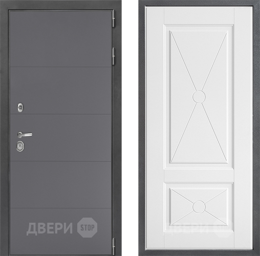 Входная металлическая Дверь Дверной континент ДК-3/649 ФЛ-617 Софт милк в Звенигород