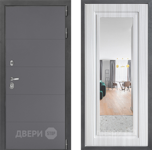 Дверь Дверной континент ДК-3/649 ФЛЗ Зеркало Сандал белый в Звенигород