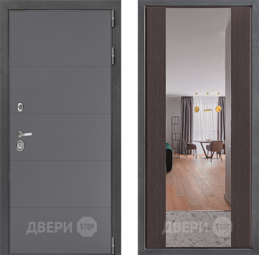 Дверь Дверной континент ДК-3/649 ФЛЗ-1 Зеркало Венге в Звенигород