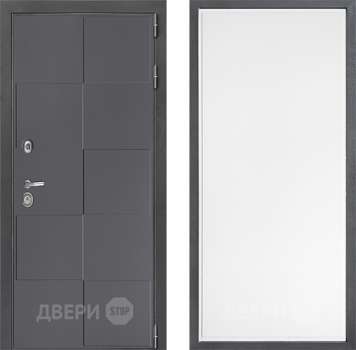Входная металлическая Дверь Дверной континент ДК-3/606 ФЛ-649 Белый софт в Звенигород