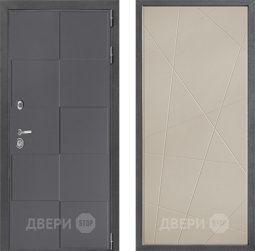 Входная металлическая Дверь Дверной континент ДК-3/606 ФЛ-655 Капучино в Звенигород