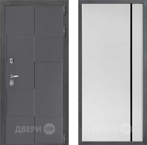 Дверь Дверной континент ДК-3/606 ФЛ-757 Черное Стекло Софт милк в Звенигород