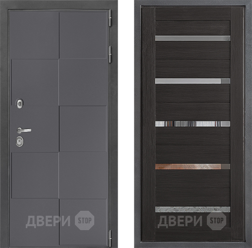 Входная металлическая Дверь Дверной континент ДК-3/606 ФЛ-47 Венге в Звенигород