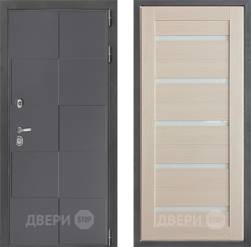Входная металлическая Дверь Дверной континент ДК-3/606 ФЛ-47 Лиственница белая в Звенигород