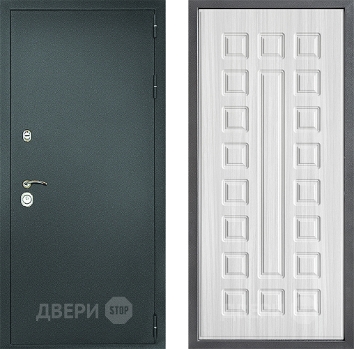 Дверь Дверной континент Рубикон Серебро Дизайн ФЛ-183 Сандал белый в Звенигород