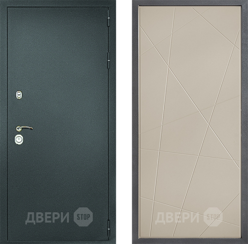Входная металлическая Дверь Дверной континент Рубикон Серебро Дизайн ФЛ-655 Капучино в Звенигород