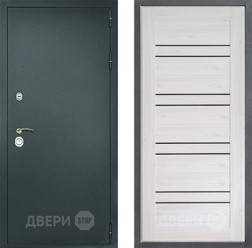 Дверь Дверной континент Рубикон Серебро Дизайн ФЛ-49 Сосна белая в Звенигород