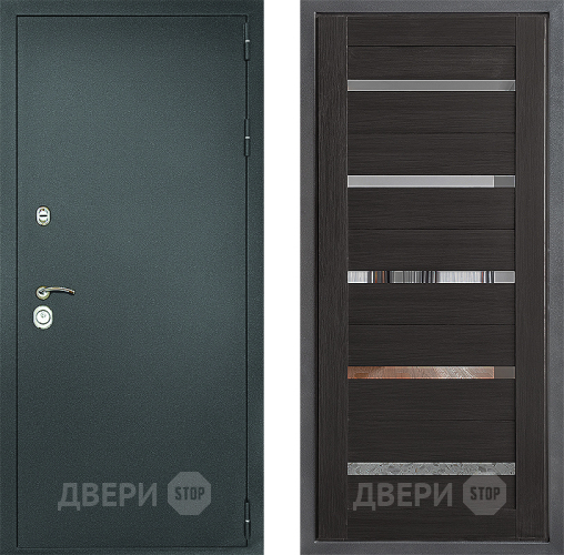 Дверь Дверной континент Рубикон Серебро Дизайн ФЛ-47 Венге в Звенигород