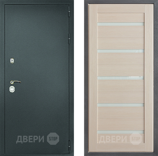 Дверь Дверной континент Рубикон Серебро Дизайн ФЛ-47 Капучино в Звенигород
