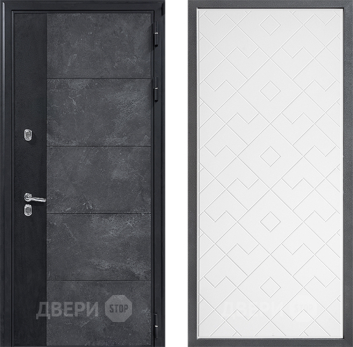 Дверь Дверной континент ДК-15 Бетон ТЕРМО ФЛ-Тиффани Белый софт в Звенигород